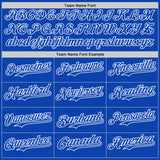 Custom Thunder Blue-White Classic Vertical Stripe Fluid Liquid Texture Authentic Baseball Jersey