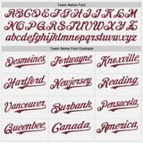 Custom White Burgundy-Gold Gradient Vertical Stripe Argentina Style Authentic Baseball Jersey