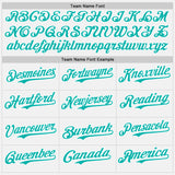 Custom White Aqua-Orange Gradient Vertical Stripe Argentina Style Authentic Baseball Jersey