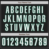 Custom Black White-Kelly Green Classic Color Block Side Panel Stripe Authentic Baseball Jersey