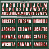 Custom Green White-Red Classic Color Block Side Panel Stripe Authentic Baseball Jersey