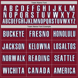 Custom Crimson White-Navy Classic Color Block Side Panel Stripe Authentic Baseball Jersey