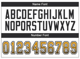 Custom Gold Black-White Drift Fashion Football Jersey