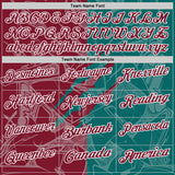 Custom Graffiti Pattern Crimson Teal-White 3D Scratch Performance Polo Shirt