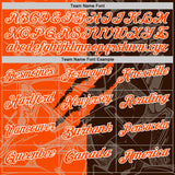 Custom Graffiti Pattern Orange Brown-White 3D Scratch Performance Polo Shirt