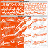 Custom Graffiti Pattern White-Orange 3D Scratch Performance Polo Shirt