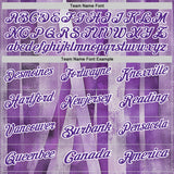 Custom Purple White 3D Pattern Design Purple Ribbon Testicular Cancer Awareness Performance Polo Shirt