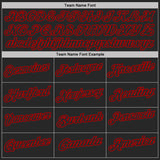Custom Black Red-Gold Digital Camo Two Tone Performance Polo Shirt