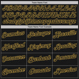 Custom Black White Pinstripe-Old Gold Performance Polo Shirt