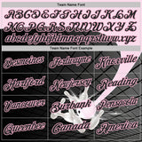 Custom Black-Light Pink Bowling Geometric Grid Performance Polo Shirt