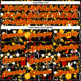 Custom Graffiti Pattern Red Black Gold-White Vibrant Multi-Color Abstract Splatter Performance Polo Shirt