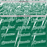 Custom Kelly Green-White Distressed Scratch Brush Stroke Performance Polo Shirt
