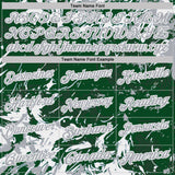 Custom Green Gray-White Dynamic Splatter Brush Stroke Performance Polo Shirt