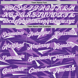 Custom Purple White-Medium Purple Cyber Mecha E-sport Geometric Shards Spike Performance Polo Shirt
