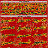 Custom Red Black-Gold Mexican Aztec Mayan Tribal Performance Polo Shirt
