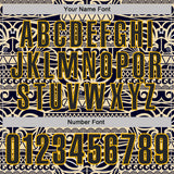 Custom Cream Black-Gold Mexican Aztec Mayan Tribal Performance Polo Shirt