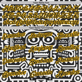 Custom Black-Gold Mexican Aztec Mayan Tribal Performance Polo Shirt