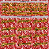Custom Red Black-Gold Day of the Dead Mexican Sugar Skull Performance Polo Shirt