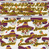Custom White Black-Gold Day of the Dead Mexican Sugar Skull Performance Polo Shirt