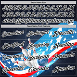 Custom Navy Black Blue Red-White Bowling Strike American Flag Performance Polo Shirt