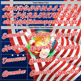 Custom Blue Red-White Bowling Strike American Flag Performance Polo Shirt