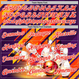 Custom Purple Orange-White Bowling Strike Colorful Performance Polo Shirt