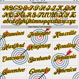 Custom White Black-Gold Archery Target Bullseye Performance Polo Shirt