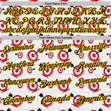 Custom White Black Red-Gold Archery Target Bullseye Performance Polo Shirt