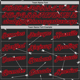 Custom Black-Fire Red Arrow Archery Performance Polo Shirt
