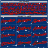 Custom US Navy Blue Black-Fire Red Arrow Archery Performance Polo Shirt