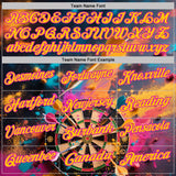 Custom Navy Yellow-Deep Pink Darts Chromatic Splash Dartboard Performance Polo Shirt