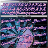 Custom Black Light Pink-Dark Purple Darts Pink Ribbon Breast Cancer Awareness Dartboard Performance Polo Shirt