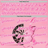 Custom Pink-White Darts Pink Ribbon Butterfly Breast Cancer Awareness Dartboard Performance Polo Shirt