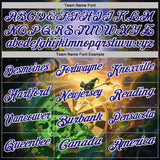 Custom Yellow Dark Purple Green-White Darts St.Patrick's Day Shamrock Dartboard Performance Polo Shirt
