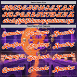 Custom Navy Orange Purple-White Darts Day of the Dead Sugar Skull Dartboard Performance Polo Shirt