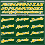 Custom Green Yellow-White Fluid Paint Splash Performance Polo Shirt