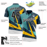 Custom Blue Black Yellow-White Esports Performance Polo Shirt