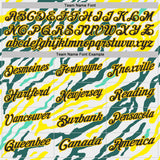 Custom White Black Light Yellow Green-Yellow Esports Performance Polo Shirt