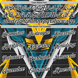 Custom Black Blue Yellow-White Esports Performance Polo Shirt