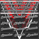 Custom Black Red-White Esports Performance Polo Shirt