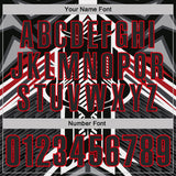 Custom White Black-Fire Red Esports Performance Polo Shirt