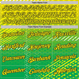 Custom Light Yellow Aurora Green-Black Gradient Geometric Grid & Stripe Performance Polo Shirt