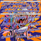 Custom Dark Purple Orange-White Bowling Ball And Pins Strike Lion Performance Polo Shirt
