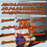 Custom Blue Orange-Black Bowling Ball And Pins Strike Performance Polo Shirt