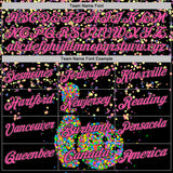 Custom Black-Pink Bowling Ball And Pins Chromatic Performance Polo Shirt