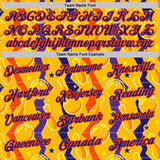 Custom Gold Dark Purple-Orange Bowling Ball And Pins Performance Polo Shirt