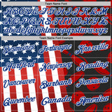 Custom Black Red White-Royal Patriotic American Flag Bowling Ball And Pins Strike Performance Polo Shirt