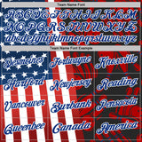Custom Black Red White-Royal Patriotic American Flag Bowling Ball And Pins Strike Performance Polo Shirt