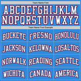 Custom Powder Blue White Royal-Red Authentic Basketball Jersey