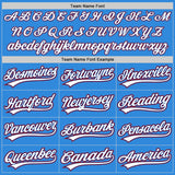 Custom Stitched Powder Blue White Royal-Red Baseball Pullover Sweatshirt Hoodie